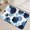 Blue Geometric, variant on Sea Turtle Bathroom Rugs Mat Non Slip Washable Quick Dry Absorbent Thin Bathroom Rug-Bath Mats for Bathtub, Sink, Shower Room, Christmas Decorations, 17"x 29.5"