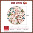 thumbnail image 2 of Salouo Watercolor Floral With Butterflies Christmas Tree Skirt 48" Farmhouse Christmas Decorations Snowman Xmas Tree Skirt Tree Mat for Holiday Party Decor, 2 of 8