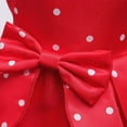 thumbnail image 7 of Girls Christmas Red Polka Dots Princess Bowknot Dress With Mouse Ears Headband, 7 of 7