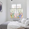 thumbnail image 3 of Easter Kitchen Curtains Window Panels, Spring Rabbit Ears Foot Colorful Eggs Leaf Floral Insulated Window Treatment Curtain, Grommet Curtains for Bedroom/Living Room/Bathroom, 2 Piece 52"Wx63"L, 3 of 8