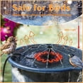 thumbnail image 3 of Bird Bath Heater for Outdoors with Water Pump, Deicer for Birdbaths with Thermostatically Controlled and 3.3ft Long Cord,Pond De-icer 70 Watts for Patio Yard Various Bird Baths, 3 of 8