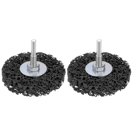 

Uxcell 2pack Strip Wheel Stripping Wheels 3 x1/2 x1/4 Shaft for Angle Grinder Black