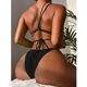 thumbnail image 4 of Mujeres Vendaje Sólido Sexy Halter Bikini Push-Up Acolchado Traje de baño Traje de baño Ropa de playa Conjunto Fridja  nalpqowj19885, 4 of 7