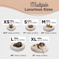 thumbnail image 4 of Best Friends by Sheri Original Calming Donut Dog and Cat Bed, Lux Faux Fur, Oyster, XL (45in x 45in) - Anxiety Relief for Pets Up to 150 lbs, 4 of 7