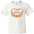 thumbnail image 3 of Inktastic Thankful and Blessed Pumpkin and Fall Leaves Youth T-Shirt, 3 of 5