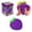 1D - Grape, variant on Jumbo Pineapple Squish Toys, 6.5" Fruit Taba Squish Toys, Stress Balls, Gifts