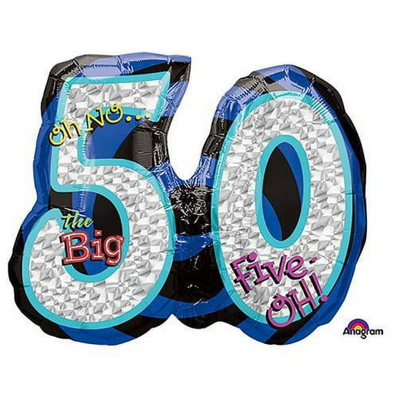 LOONBALLOON Birthday-over-the-hill Balloons, 26″ OH NO! IT'S MY BIRTHDAY 50