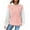 Pink, variant on SnZhen Hooded Tops for Women Fashion Color Match Raglan Long Sleeve Loose Casual Comfy Sweatshirts Top with Pocket Army Green L