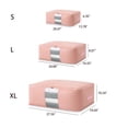 thumbnail image 3 of Foldable Storage Bag Clothes Blanket Quilt Closet Sweater Organizer Box Pouches, 3 of 4
