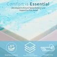 thumbnail image 7 of 2 Inch Mattress Topper, King Gel Memory Foam Mattress Topper in a Box, 7 of 7