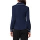 thumbnail image 3 of BLUSA CHIC PARA MUJER CON COLLAR PETER PAN Y MANGAS ABULLONADAS, CON TRIM CONTRASTANTE Y BOTONES, TAMAÑO XS, AZUL OSCURO, 3 of 6