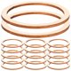 thumbnail image 1 of 50 piezas de accesorios para manualidades: círculos decorativos de madera, piezas redondas ahuecadas, mini rodajas de madera, accesorios para decoración de tela, tamaño 6 cm., 1 of 8
