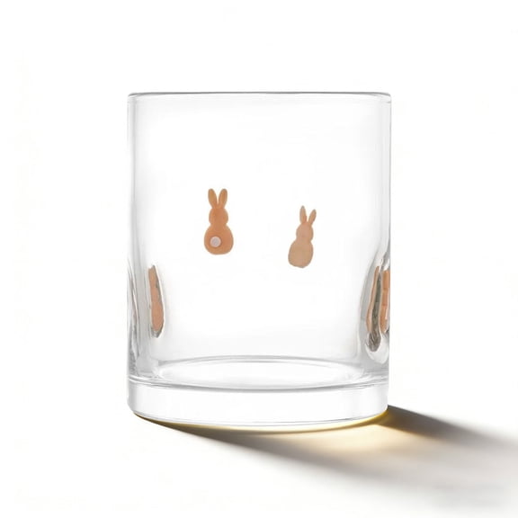 Luoshdecor Icon Juice Glasses,Easter Cute Animal Icon Drinking Juice Glass Cup for Party Supplies Gift