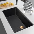 thumbnail image 3 of Silicone Sink Protector with Right Drain Hole Nonslip Silicone Sink Mat Heat Resistant Sink Protector Mat Hollow Out Kitchen Sink Mats Silicone Sink Protector for Sink Kitchens, 3 of 9