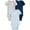 Blue/Navy/Gray, variant on Carter's Child of Mine Baby Boy Bodysuits, 3-Pack, Sizes Preemie-18 Months