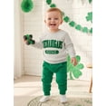 thumbnail image 6 of BemeyourBBs Toddler Baby Boys Girls St Patricks Day Outfits Long Sleeve Embroidery Letters Sweatshirt with Jogger Pants Cute Infant Clothes, 6 of 9
