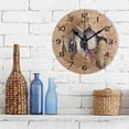 thumbnail image 3 of GZHJMY Cute Dog Peeking Through Cardboard Wall Clock, 10" Silent Non Ticking Round Clock, Oil Painting Easy to Read Clock for Living Room Bedroom Bathroom Home Decor Holiday Gifts, 3 of 7