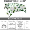 thumbnail image 4 of St.Patrick''s Day Tablecloth 54x54 Inch Square, Green Shamrock Table Cloth, Watercolor Clover Floral Tablecloths Polyester Fabric Farmhouse Decorative for Spring Home Kitchen Dining Party, 4 of 6