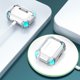 thumbnail image 4 of Funda Transparente para Airpods Pro - Azul Transparente, Funda Protectora Antideslizante Transparente Reforzada con 360° para Apple Airpods Pro, con Llavero, 4 of 5