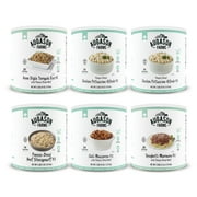Augason Farms Entree Variety 6-Pack Emergency Food Storage Everyday Meal Prep Large Cans