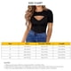 thumbnail image 4 of Camisetas de manga corta para mujer,Camiseta recortada de manga corta para mujer Tops de manga corta para mujer Diseño revolucionario, 4 of 5