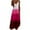 Hot Pink, variant on Women's V-Neck Maxi Dress, Spaghetti Strap Summer Long Tank Dress, Women's Sleeveless Gradient Camisole Dress Blue 2XL
