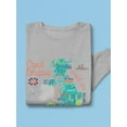 thumbnail image 3 of Great Britain Tourist Map Sweatshirt Men -Image by Shutterstock, Male x-Large, 3 of 4