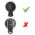 thumbnail image 2 of Black Soft Silicone Key Fob Cover with Red/Blue UK Union Jack For 2008-2014/2015 Gen2 Mini Cooper R55 R56 R57 R58 R59 & Gen1 R60 R61, 2 of 9