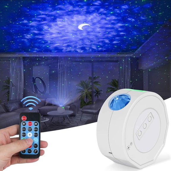 Galaxy Projector, Star Night Light, Star Projector with Remote Control for Bedroom Decor, Home Theater, Ceiling, Kids Room, Party, Relaxation,White