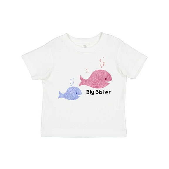 Inktastic Big Sister with Lil' Brother Girls Toddler T-Shirt