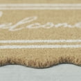 thumbnail image 4 of My Texas House Welcome Natural Scalloped Edge and Border Outdoor Coir Doormat, 18" x 30", 4 of 6