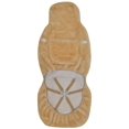 thumbnail image 4 of Funda para asiento de coche Eurow, fácil de instalar, piel de oveja de felpa, color beige, 4 of 7