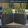 thumbnail image 3 of Metal Planter for Outdoor Plants 38Lx10Wx30H inches Tall Divider Planter Box 48.8lb Gray, 3 of 6