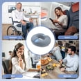 thumbnail image 5 of Donut cushion orthopedic seat cushion, hemorrhoid seat ring, has a pain-reducing effect, also for coccyx relief for cars, sofas, offices and wheelchairs, blue, 5 of 5