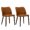 Lightbrown, variant on AFO Mid Century Modern Dining Chairs Set of 2, Upholstered Parson Fabric Side Chairs with Rubberwood Legs, Beige