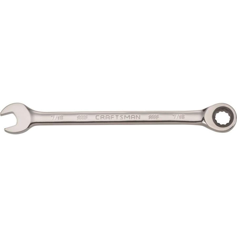 Craftsman Tools 7/16-in 12-point Standard (SAE) Ratchet Wrench