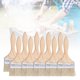 thumbnail image 1 of 10 Pinceles para Pintar Pinceles de Cerdas para el Hogar Cabeza Plana Ensanchada de Madera Herramienta de Limpieza para Pintura de Pieles Artificiales Aceite para Barbacoa ANGGREK Otros, 1 of 8