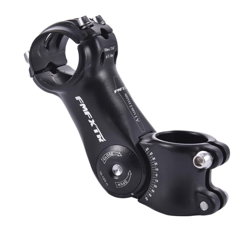 Adjustable Bicycle Stem Riser, 25.4 stem 60mm 90mm 110mm 60 Degree for  Mountain Bike Road Bike BMX MTB