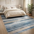 thumbnail image 3 of ODIKA 8'x10' Washable Area Rug Boho Striped Farmhouse Distressed Southwestern Geometric Bands for King Size Bedroom Under Bed, Master Suite, Non-Shedding, Easy Care, 3 of 7