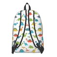 thumbnail image 3 of Dinosaur and Silhouettes White Pattern Backpack for School, Cute School Bag with Adjustable Shoulder Straps and Padded Back, 15.7"x11.8"x5.5", 3 of 5