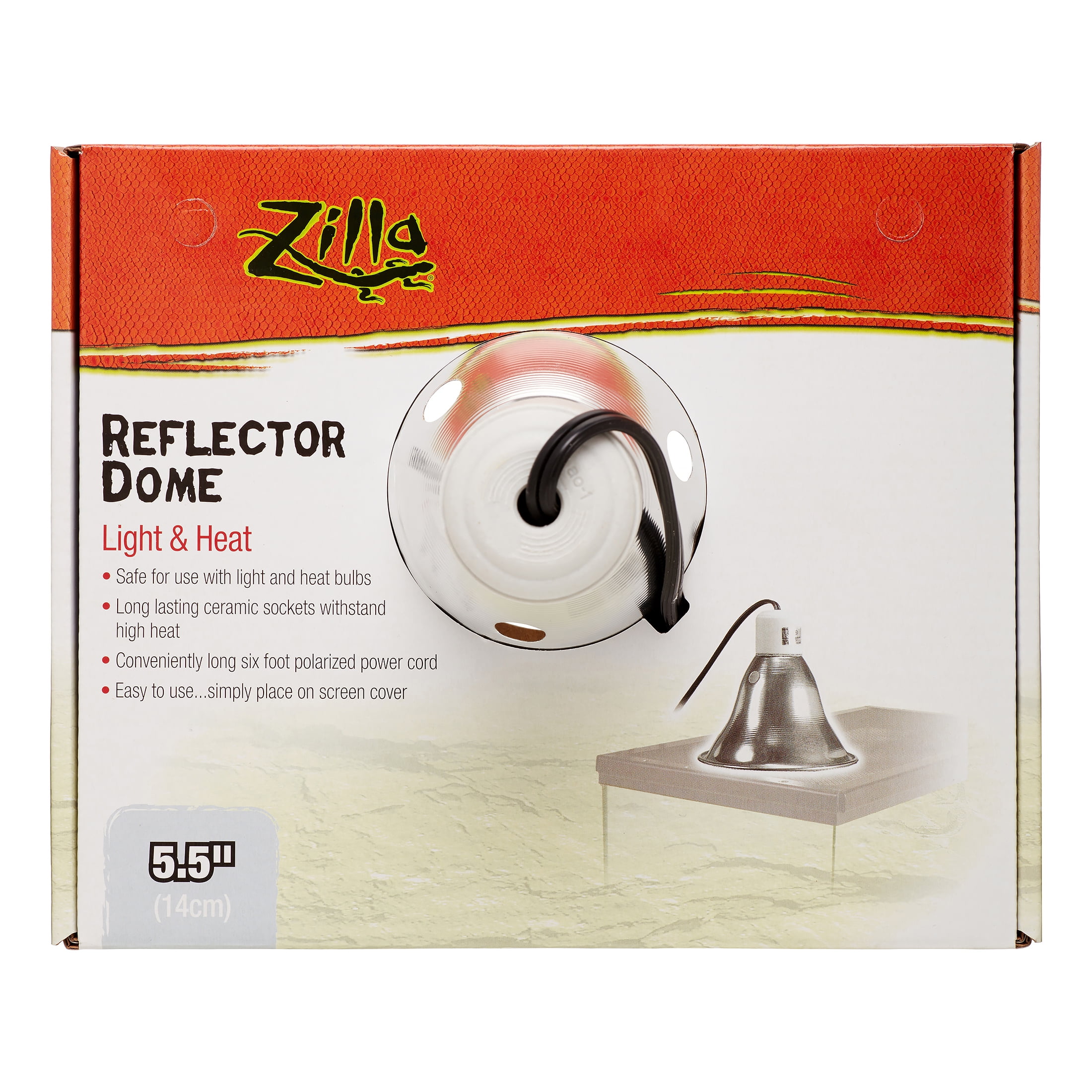 Zilla Reflector Dome Light & Heat 8.5in 