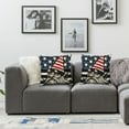 thumbnail image 3 of Nawypu 4th of July Pillow Covers, Memorial Patriotic USA Flag Gnome Stripes Pillowcase Independence Day Decor for Sofa Couch Bed Home,Set of 2 White, 3 of 6