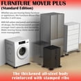 thumbnail image 5 of Heavy Duty Furniture Movers with 5-Wheel Dollies, Furniture Dolly Set with Lifter & Base, 360° Swivel Casters, Non-Slip Pads, Up to 2000 lbs Load Capacity, 5 of 12