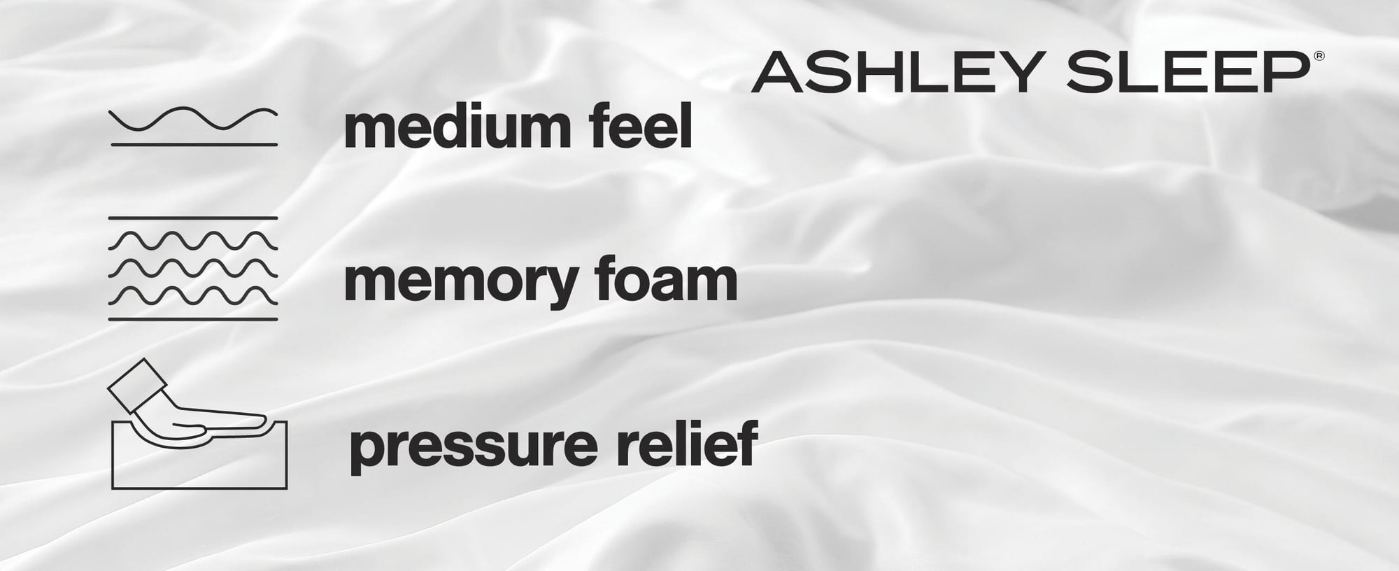Signature Design by Ashley 8 Inch Chime Medium Firm Memory Foam King Mattress