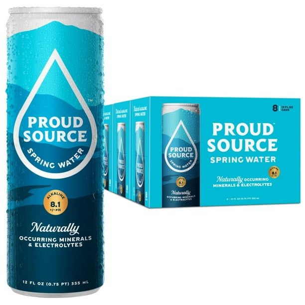 Proud Source Alkaline Spring Water, Natural Minerals + Electrolytes