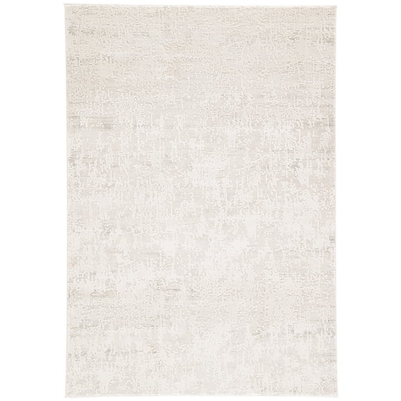 Jaipur Living Arvo Abstract Silver White Round Area Rug 8'X8'