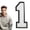B, variant on Zoxiy Iron on Numbers,Small Iron on Numbers,Iron on Big Varsity Numerals,Fabric Numbers,White Number Patches for DIY Team Uniforms Sports T-Shirts,Iron on Patches Numbers,Number Patches Iron On,1PC