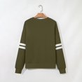 thumbnail image 5 of TOMVIGX Women Varsity Striped Sweatshirt Crewneck Fall Oversized Sweatshirts Long Sleeve Y2k Sweat Shirt Casual Loose Fit Game Day Shirts, 5 of 5