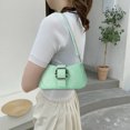 thumbnail image 5 of Bolso de hombro elegante para mujer Bolso de mano clásico retro resistente a los arañazos (verde), 5 of 5
