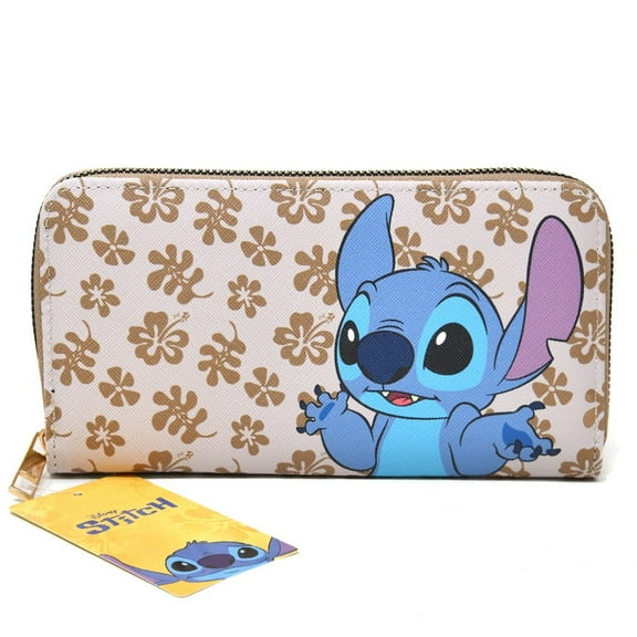 Disney Stitch PU Deluxe Wallet, 7.75" x 1" x 4"